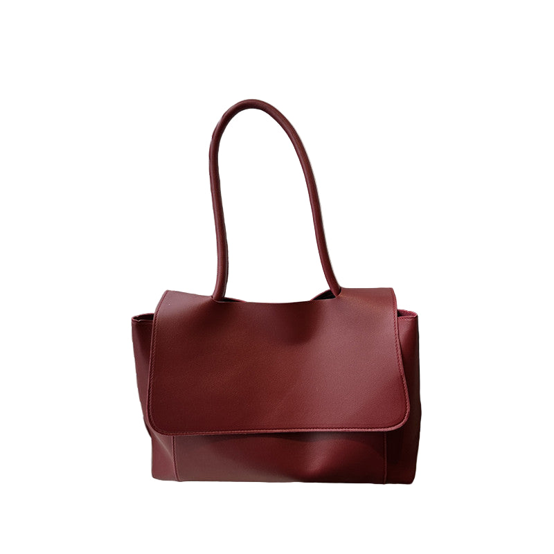 Women's Large Capacity PU Tote Bag for Daily Commuter Style