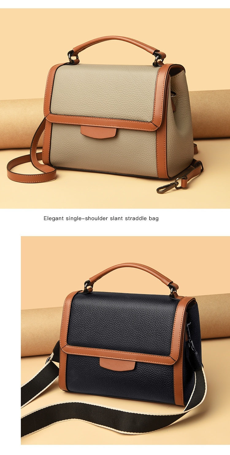 Womens Stylish Soft Leather Textured Luxury Handbag
