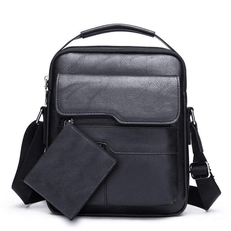 Mens Shoulder Bag Retro Document Messenger Bag