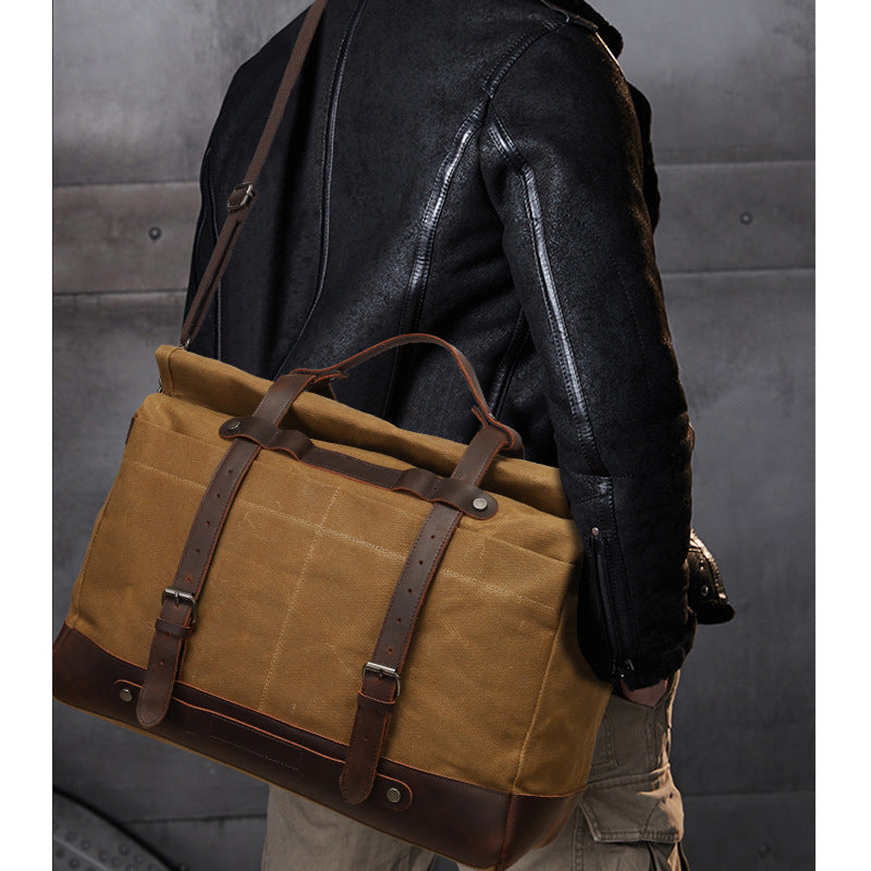 Mens Canvas Shoulder Bag Casual Crossbody Bag