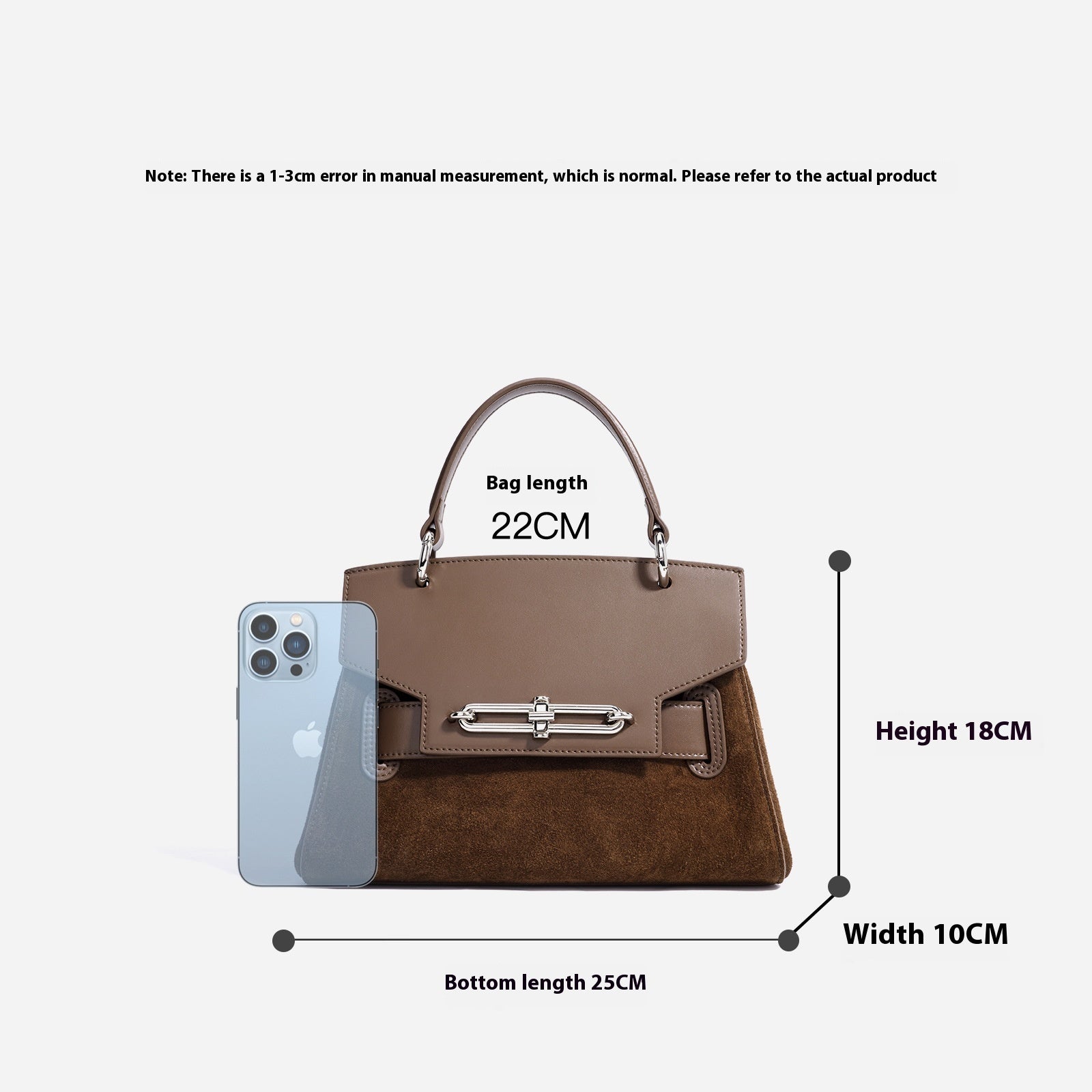 Womens Luxury Shoulder Messenger Bag | Dual Tone Leather Handbag