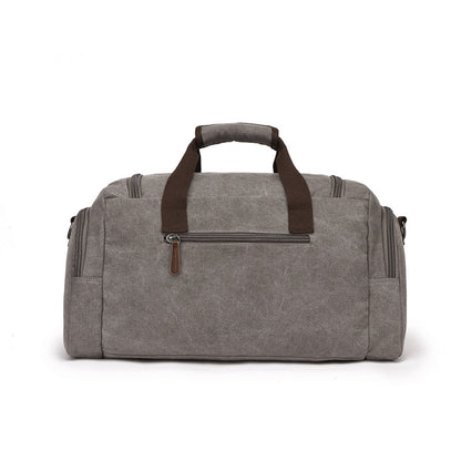 Men’s European American Style Portable Canvas Travel Shoulder Duffle Bag