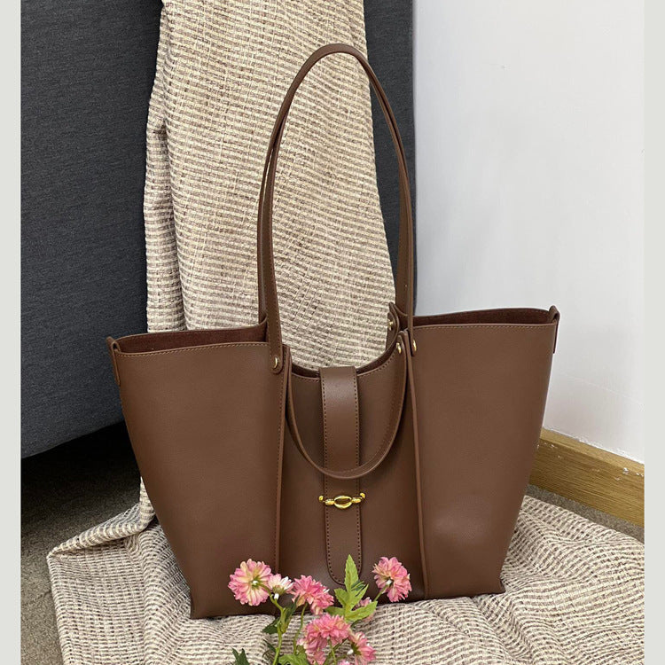 Womens Genuine Leather Large Capacity Bag High-grade Tote Bag