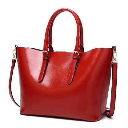 Women’s Large Capacity Leather Crossbody Tote Shoulder Handbag Purse