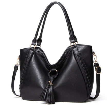 Women’s Luxury Designer Crossbody Bucket Leather Tote Shoulder Handbag