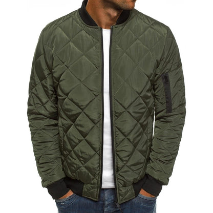Men's Classic Lightweight Bomber Jacket with Soft Cotton Design
