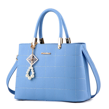 Women's Diagonal Handbag Stylish Ladies Killer Bag With Suture