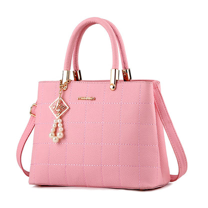 Women's Diagonal Handbag Stylish Ladies Killer Bag With Suture