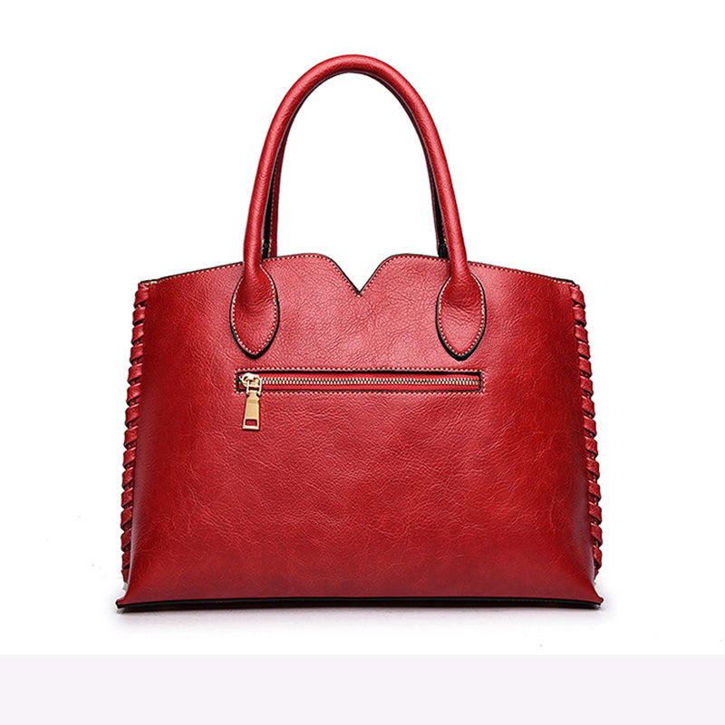Women’s Luxury Embossed Designer Leather Handbag Elegant Shoulder Tote Purse
