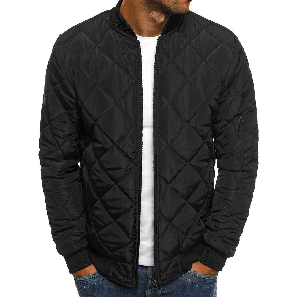 Men's Classic Lightweight Bomber Jacket with Soft Cotton Design