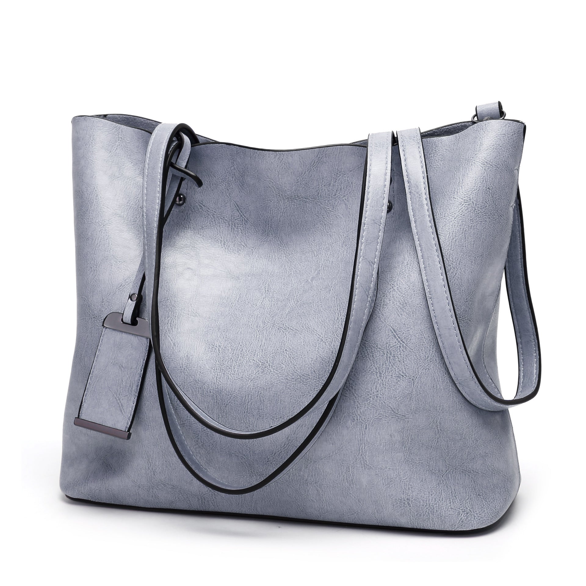 Women's Classic Leather Handbag - Elegant & Simple