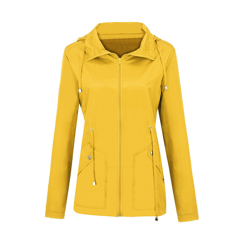 Women's Rainproof Hooded Outdoor Sports Lightweight Casual Jacket