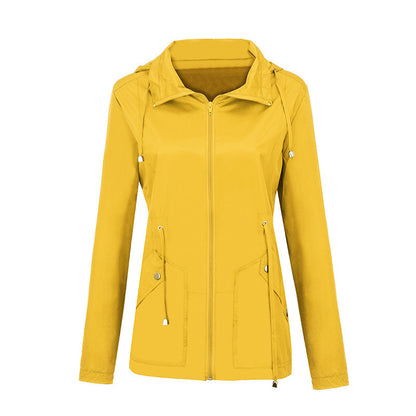 Women's Rainproof Hooded Outdoor Sports Lightweight Casual Jacket