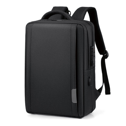 Men’s Business Square Laptop Backpack for Work and Daily Travel