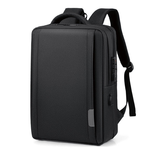 Men’s Business Square Laptop Backpack for Work and Daily Travel