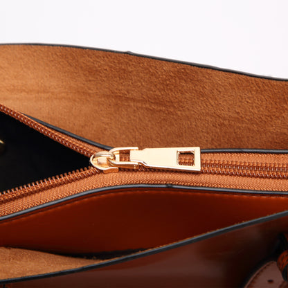 Women’s Large Capacity Leather Crossbody Tote Shoulder Handbag Purse