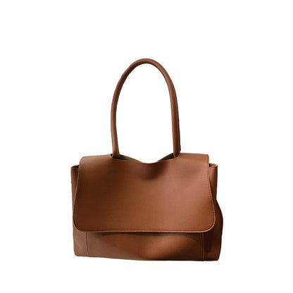 Women's Large Capacity PU Tote Bag for Daily Commuter Style