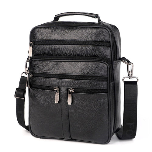 Men’s Leather Crossbody Shoulder Bag Casual Travel Business Handbag
