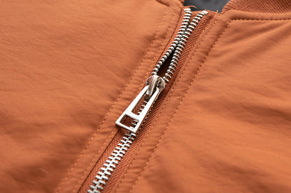 Women's Classic Cotton Bomber Jacket with Timeless Baseball Style