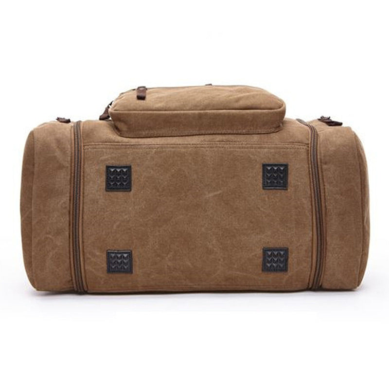 Men's High Capacity Canvas Travel Waterproof Soft Handbag Tote