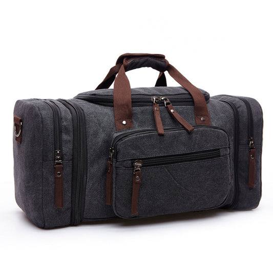 Men's High Capacity Canvas Travel Waterproof Soft Handbag Tote