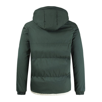 Men's Thick Winter Down Jacket with Streetwear Cotton Warmth