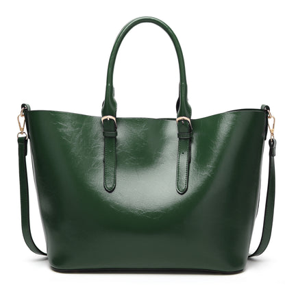 Women’s Large Capacity Leather Crossbody Tote Shoulder Handbag Purse