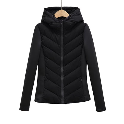 Women's Slim Hooded Padded Jacket for Chic Winter Comfort