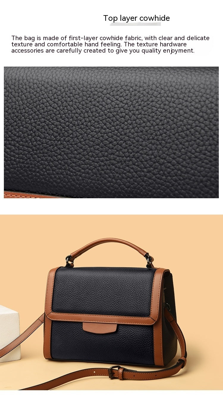 Womens Stylish Soft Leather Textured Luxury Handbag