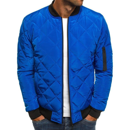 Men's Classic Lightweight Bomber Jacket with Soft Cotton Design