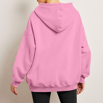Women's Oversized Fleece Hoodie for Cozy Everyday Streetwear Style