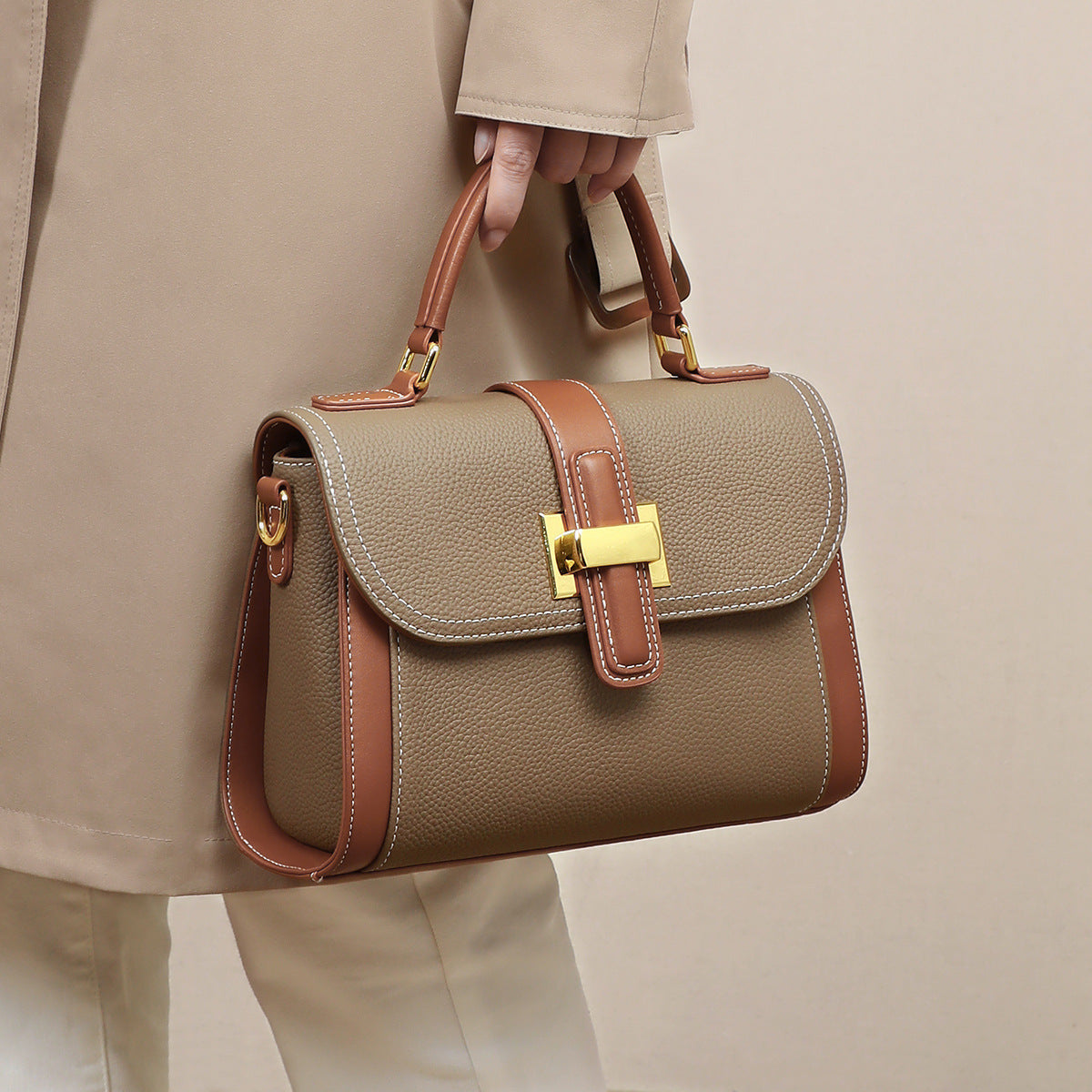 Women’s Light Luxury One-Shoulder Versatile Textured Elegant Handbag