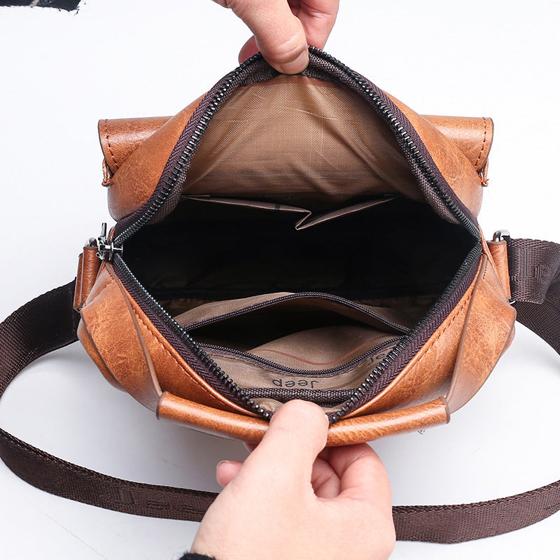 Mens Shoulder Bag Retro Document Messenger Bag