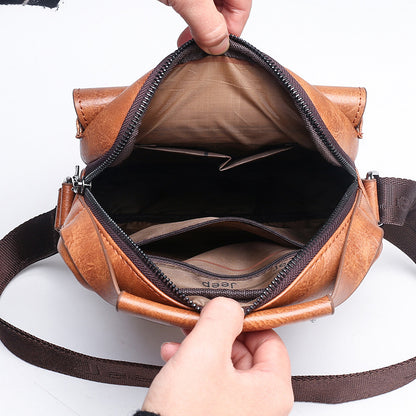 Men’s Retro Shoulder Bag Document Messenger Satchel Stylish Work Bag