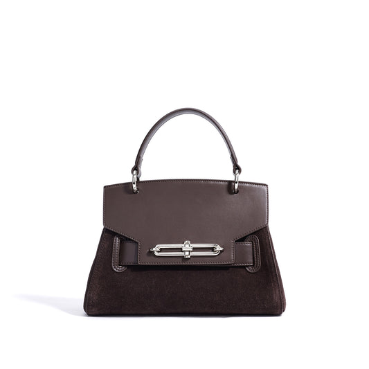 Luxury Women’s Dual Tone Leather Shoulder Messenger Handbag Purse