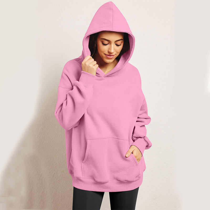 Women's Oversized Fleece Hoodie for Cozy Everyday Streetwear Style