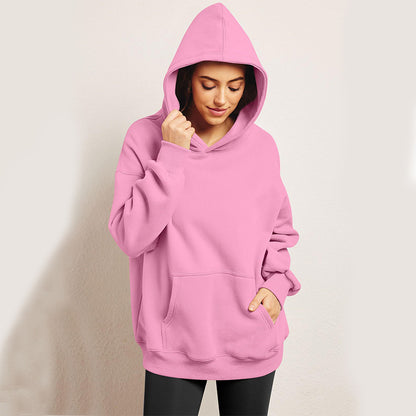 Women's Oversized Fleece Hoodie for Cozy Everyday Streetwear Style