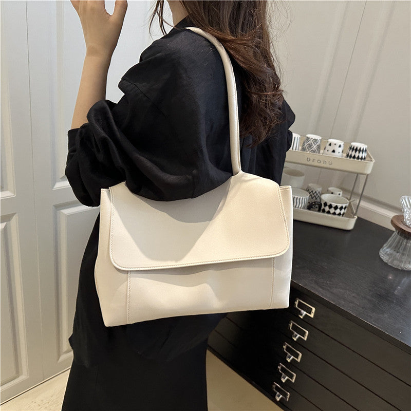 Women's Large Capacity PU Tote Bag for Daily Commuter Style