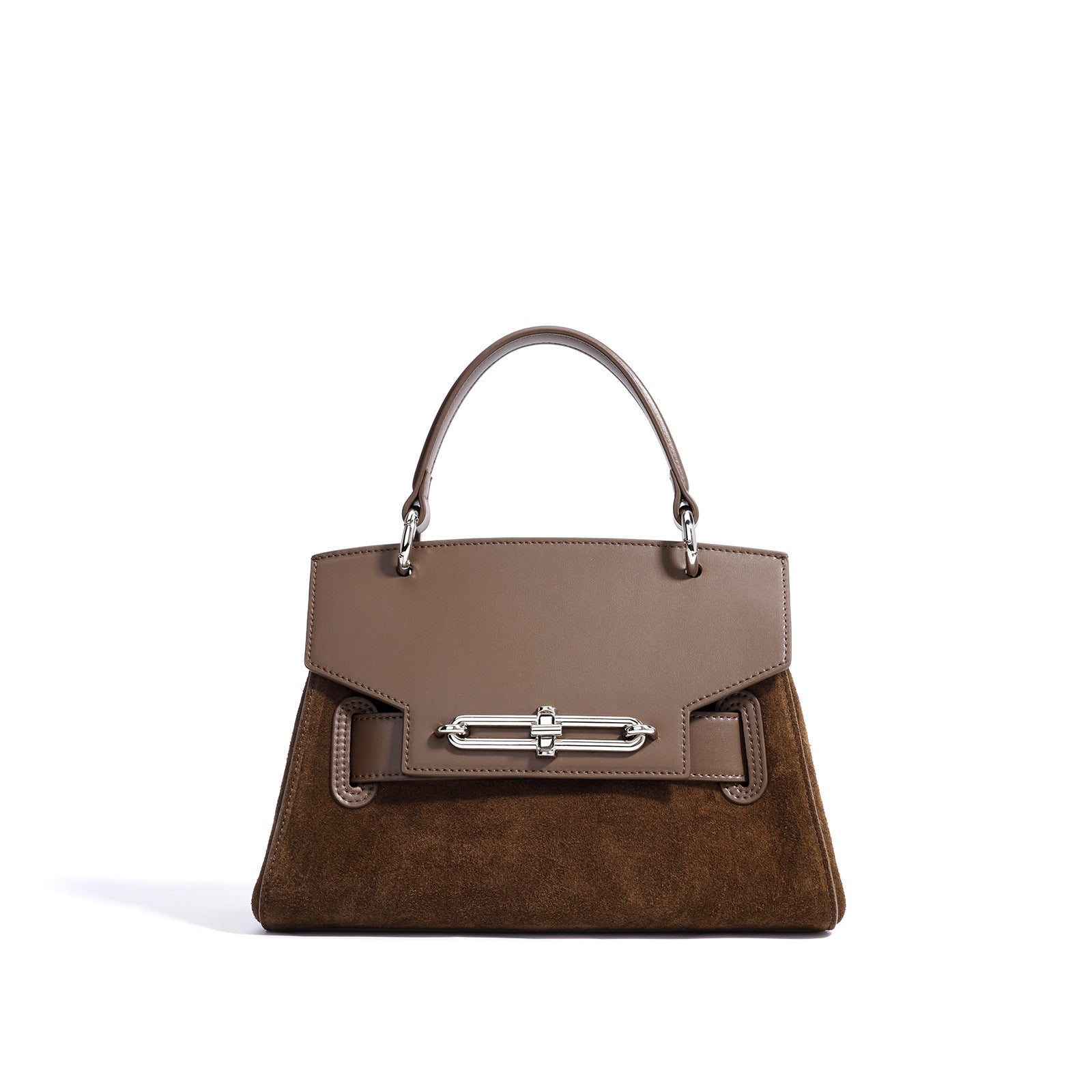 Womens Luxury Shoulder Messenger Bag | Dual Tone Leather Handbag