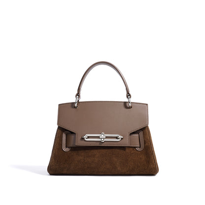 Luxury Women’s Dual Tone Leather Shoulder Messenger Handbag Purse