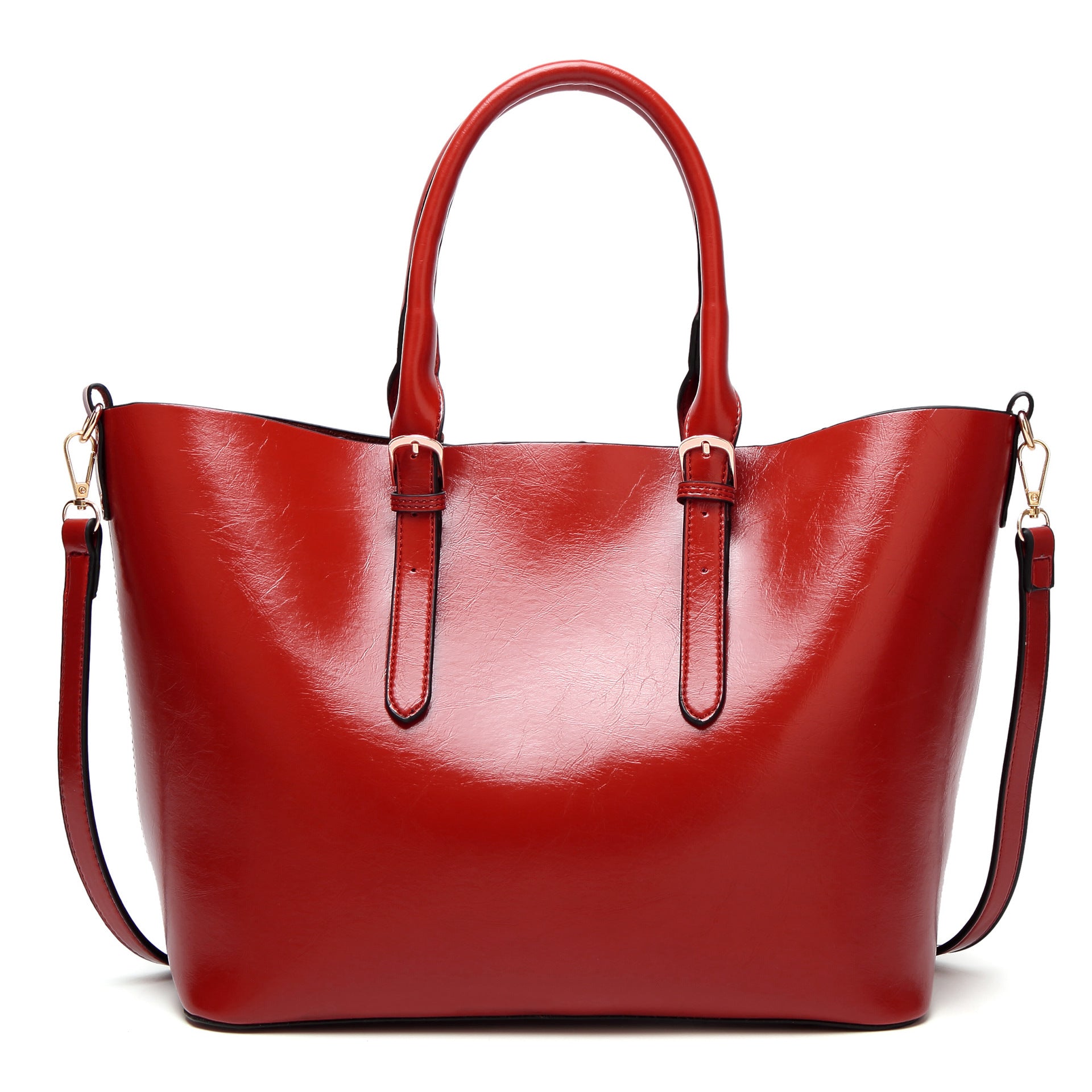 Women's Leather Crossbody Large Capacity Tote Bag