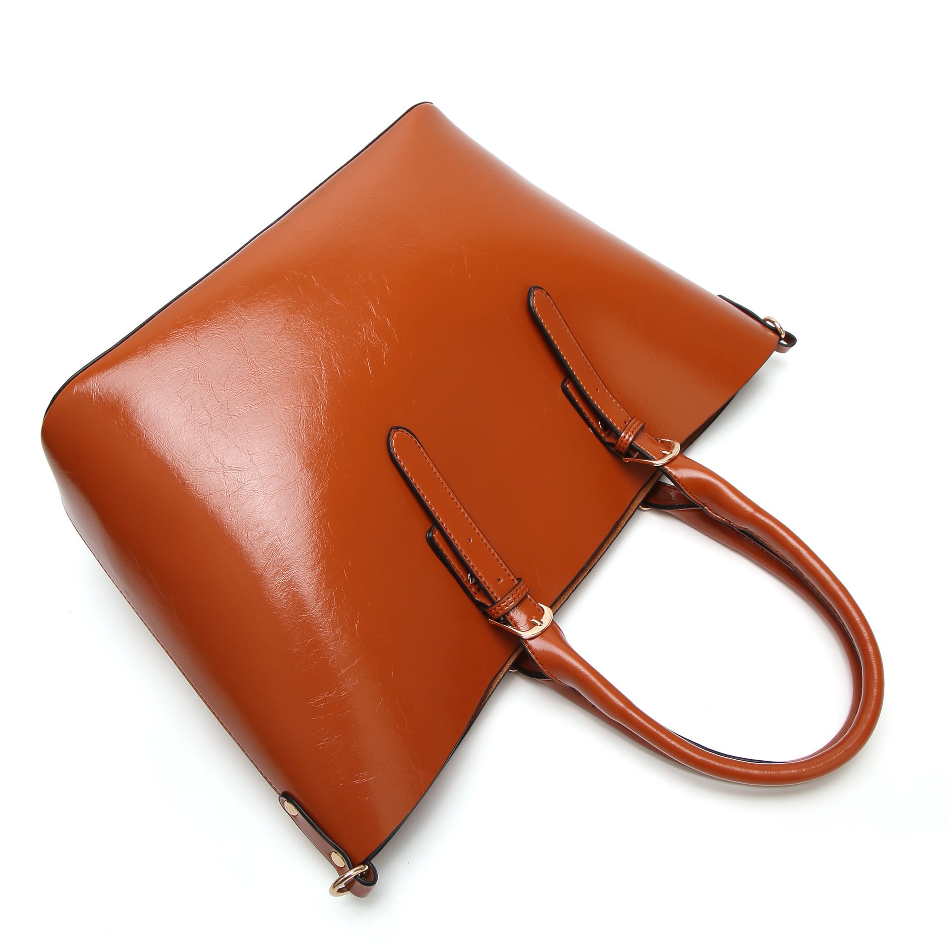 Women's Leather Crossbody Large Capacity Tote Bag