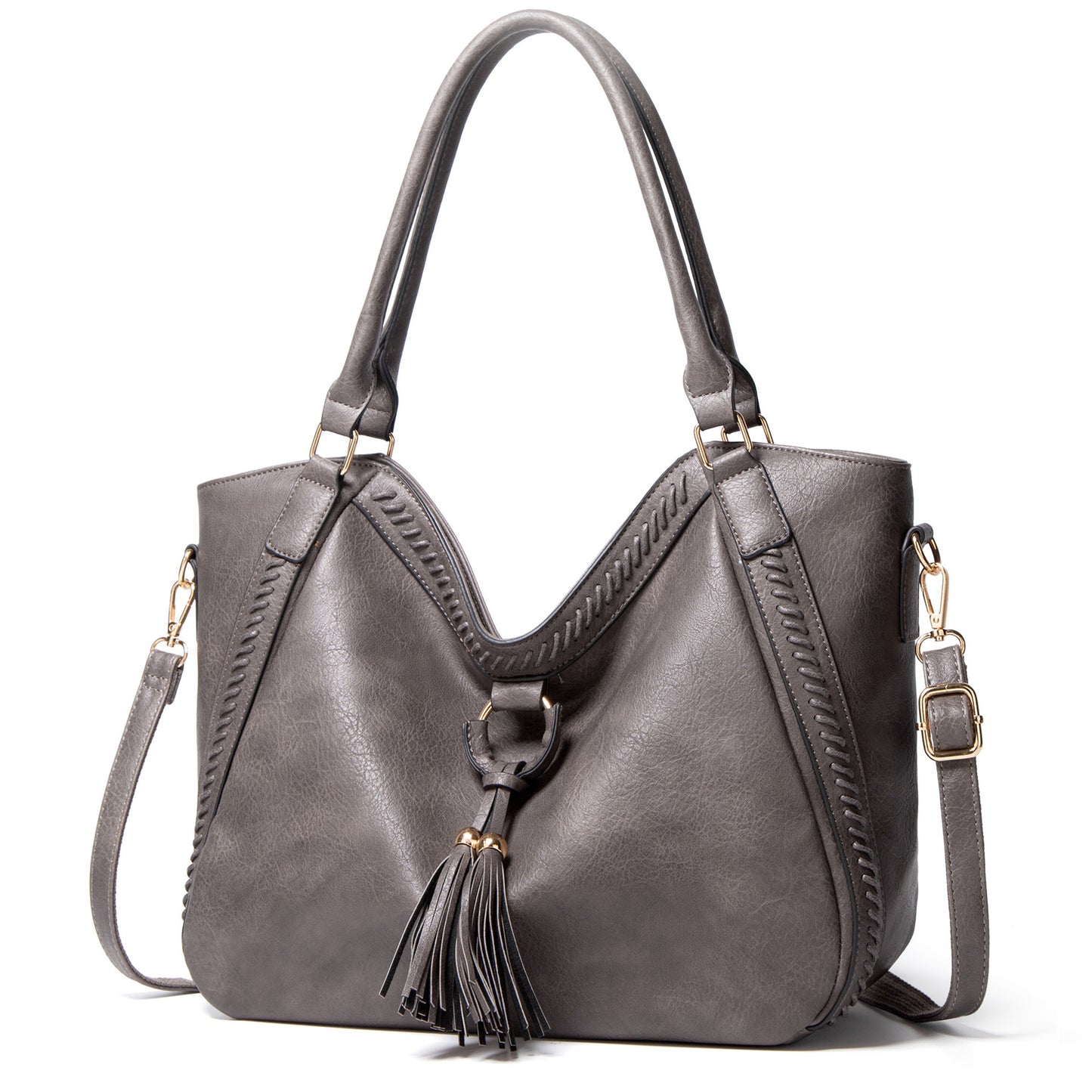 Women’s Luxury Designer Crossbody Bucket Leather Tote Shoulder Handbag