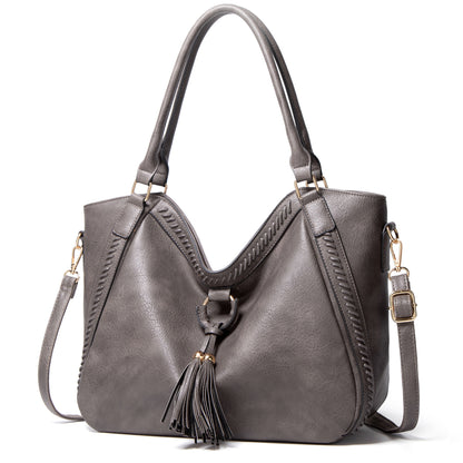 Women’s Luxury Designer Crossbody Bucket Leather Tote Shoulder Handbag