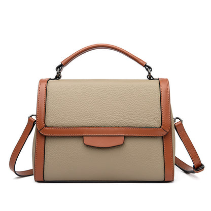 Women’s Stylish Soft Leather Textured Luxury Handbag Elegant Shoulder Bag