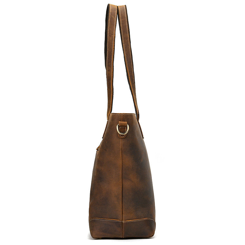 Womens Luxury Horse Leather Tote Bag | Large Capacity & Genuine Leather