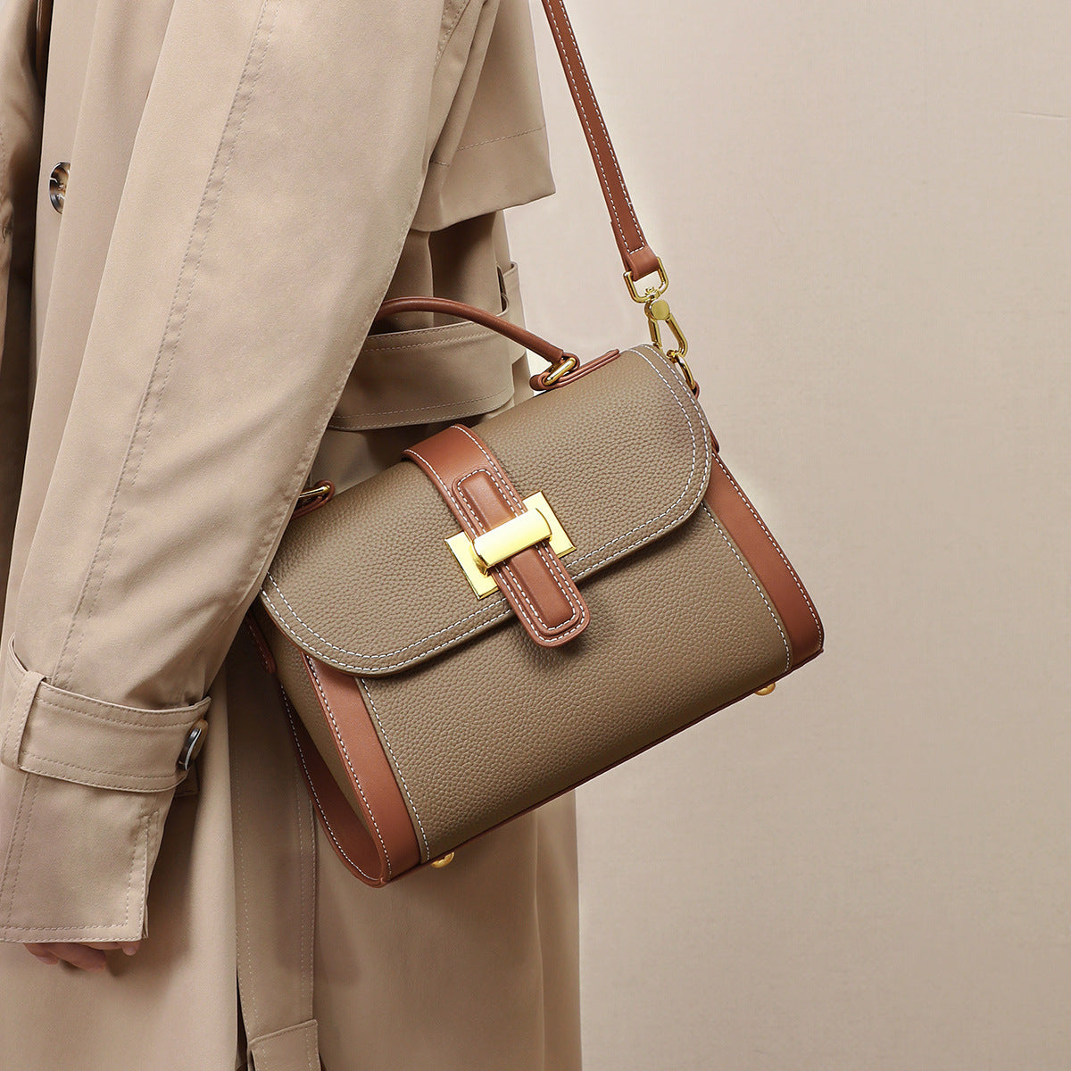 Women’s Light Luxury One-Shoulder Versatile Textured Elegant Handbag