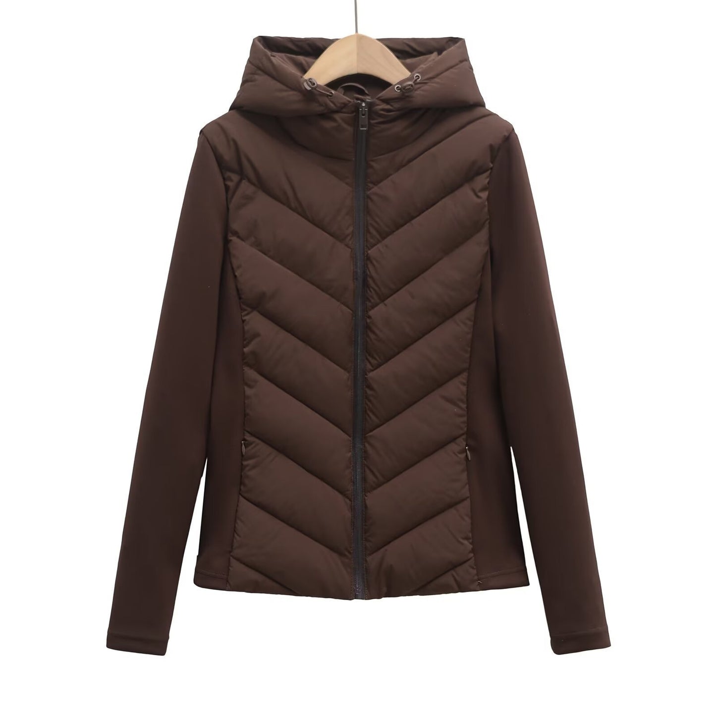 Women's Slim Hooded Padded Jacket for Chic Winter Comfort