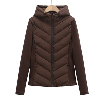 Women's Slim Hooded Padded Jacket for Chic Winter Comfort