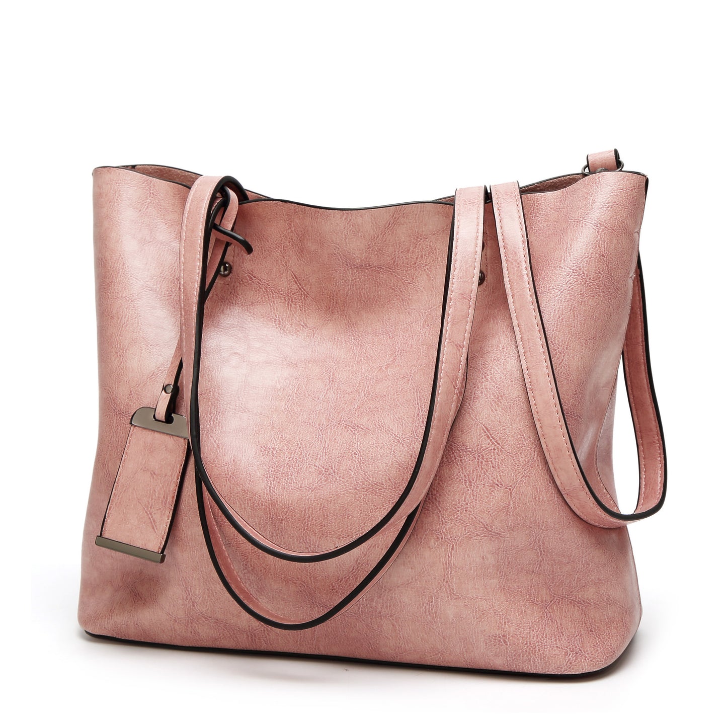 Women’s Classic Elegant Leather Handbag Simple Shoulder Tote Purse Bag